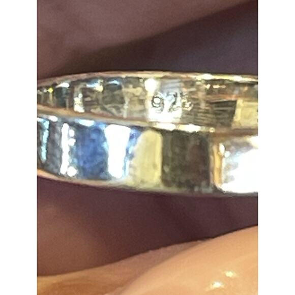 BIG Turquoise Cluster Statement Southwestern Sterling Silver Ring Adjusts 7 8 9 - Picture 7 of 7